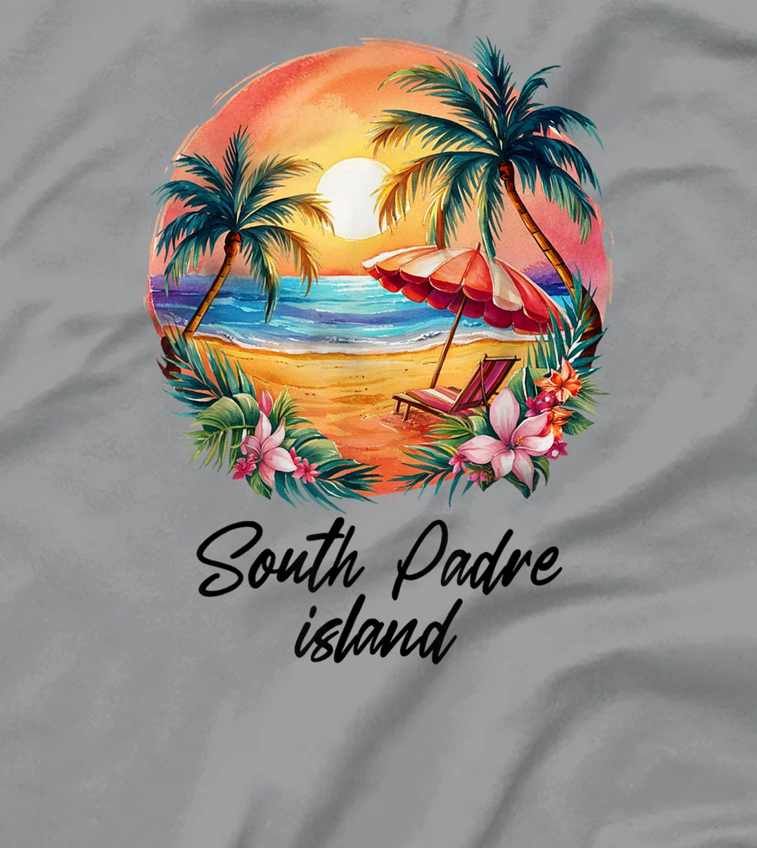 Womens South Padre Island Travel, Texas Tourist Summer Vacation T-Shirt