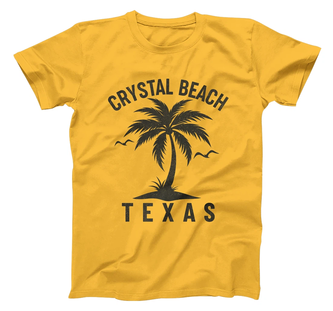 Crystal Beach Texas Palm Tree Tropical Beach Summer Premium T-Shirt