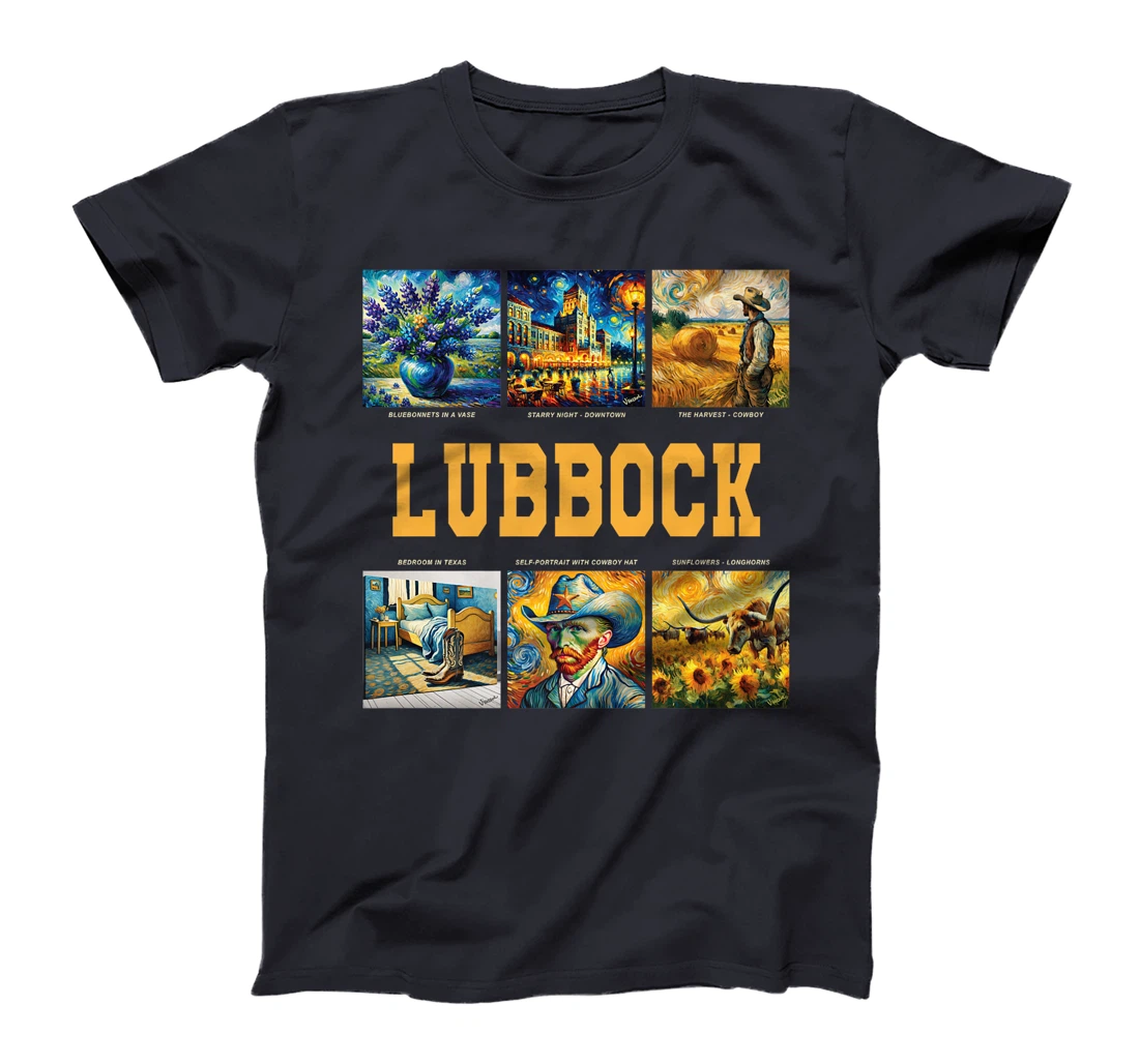 Lubbock, Texas Van Gogh Inspired Art Premium T-Shirt