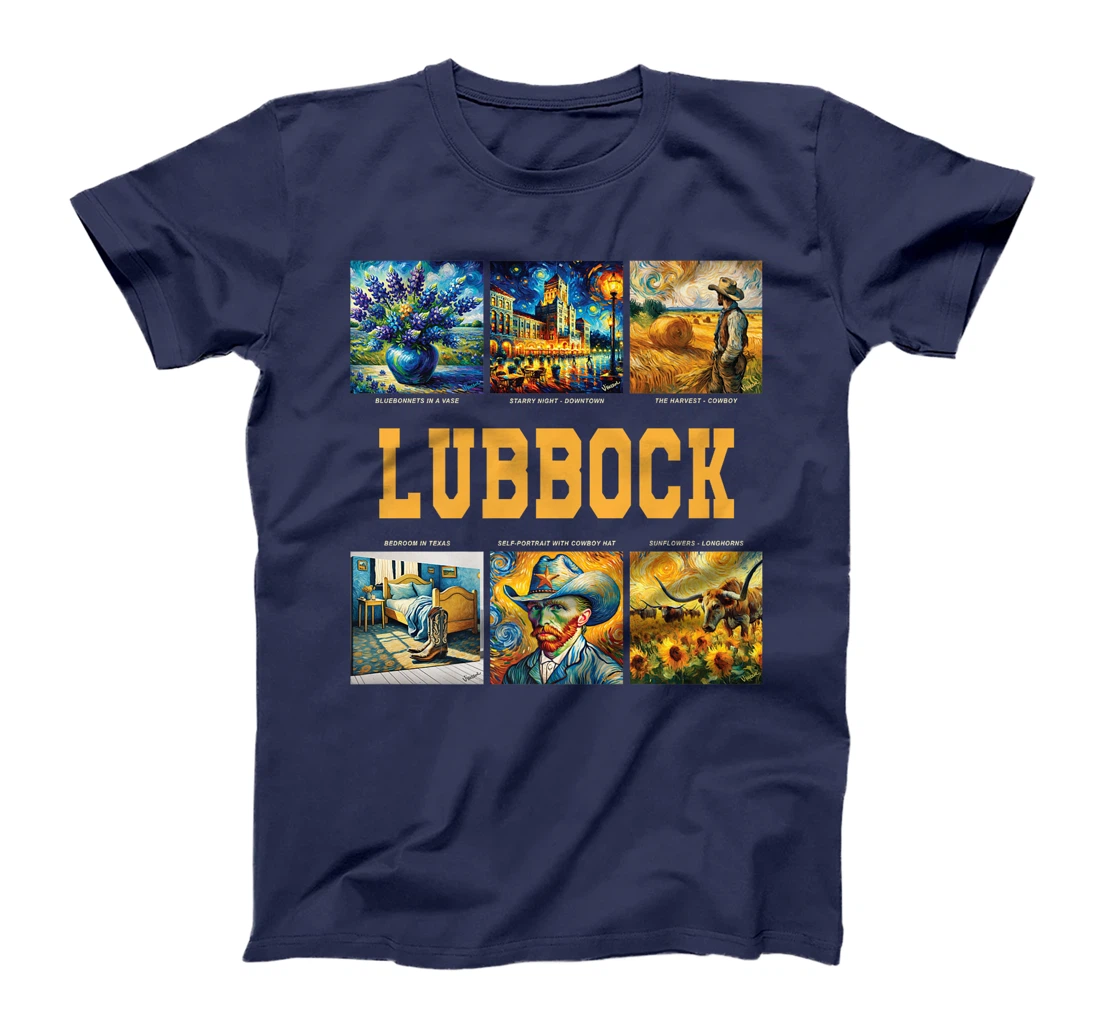 Lubbock, Texas Van Gogh Inspired Art Premium T-Shirt