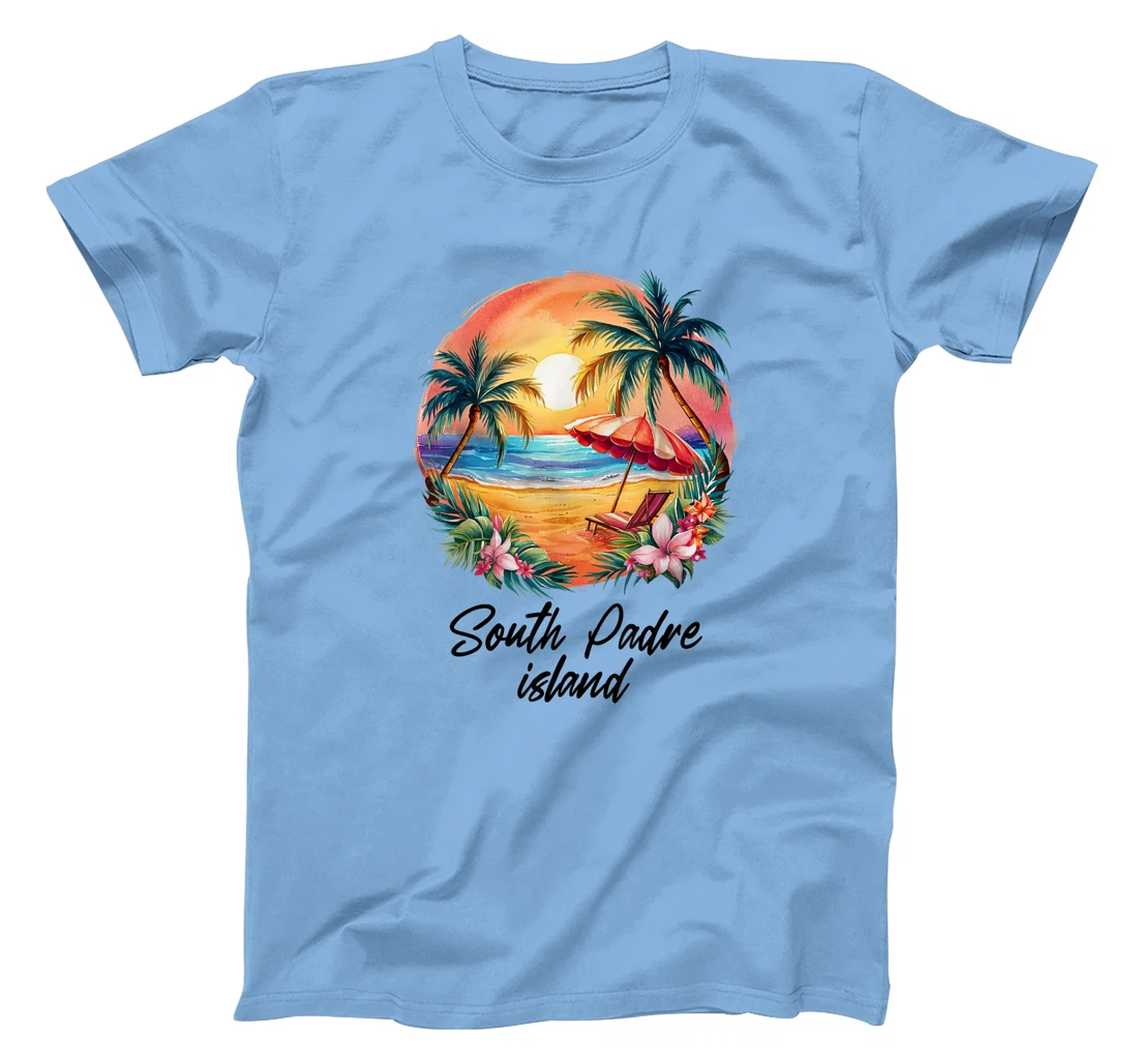 Womens South Padre Island Travel, Texas Tourist Summer Vacation T-Shirt