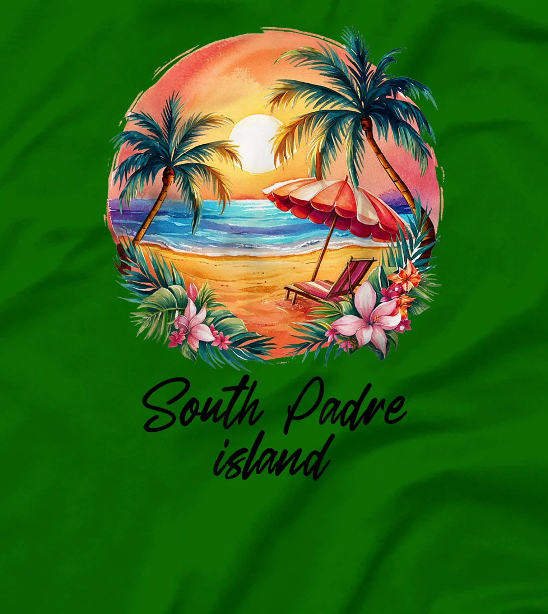 Womens South Padre Island Travel, Texas Tourist Summer Vacation T-Shirt