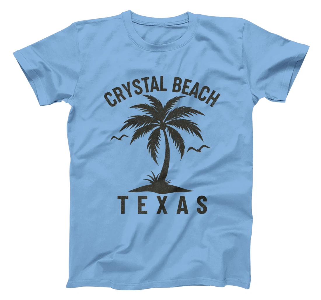 Crystal Beach Texas Palm Tree Tropical Beach Summer Premium T-Shirt