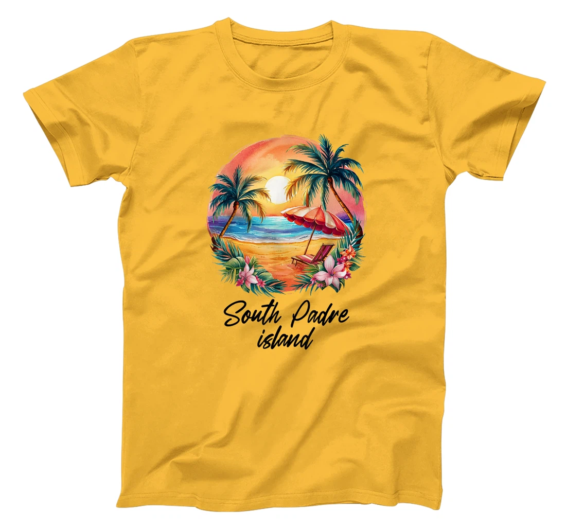 Womens South Padre Island Travel, Texas Tourist Summer Vacation T-Shirt