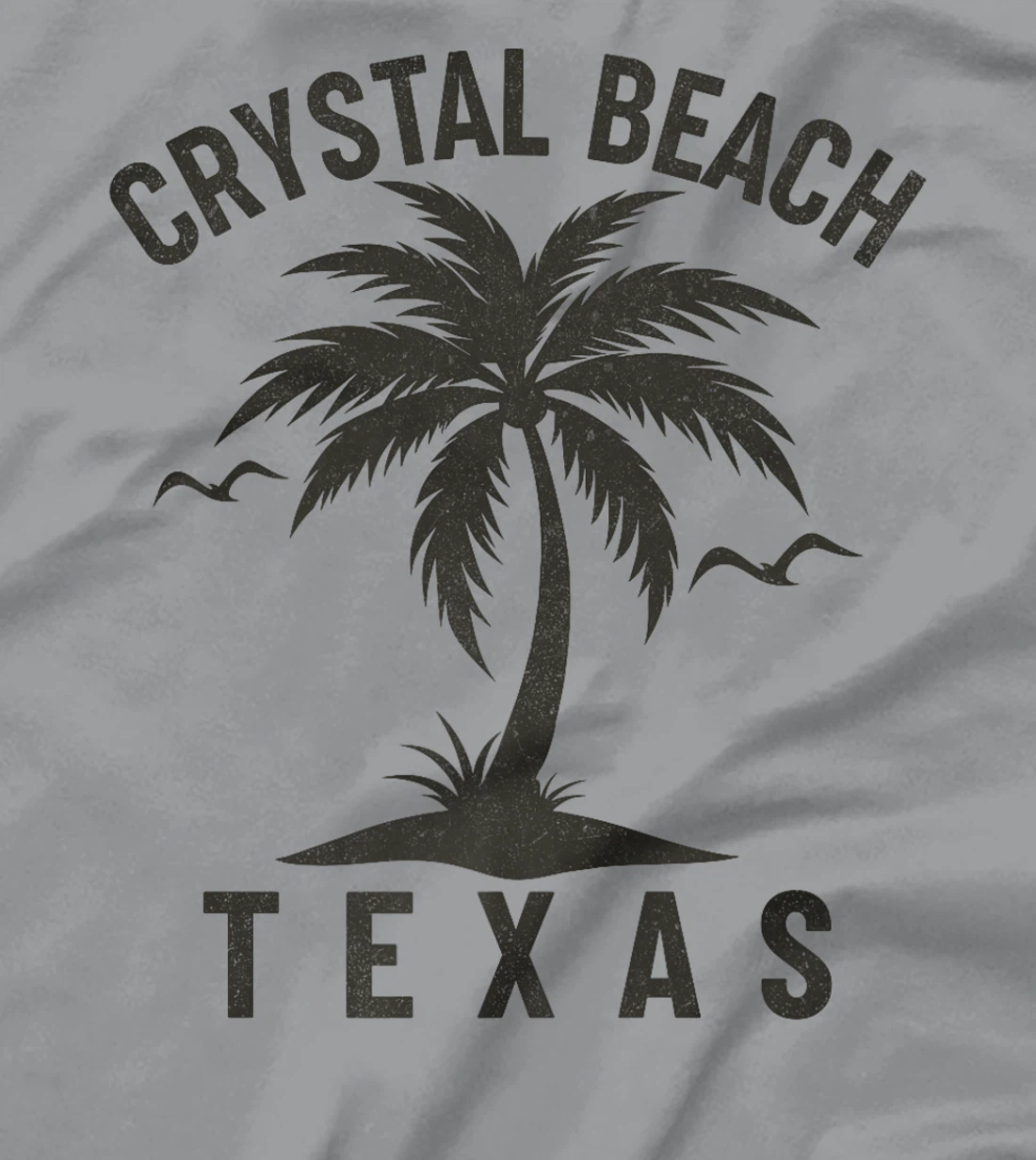 Crystal Beach Texas Palm Tree Tropical Beach Summer Premium T-Shirt