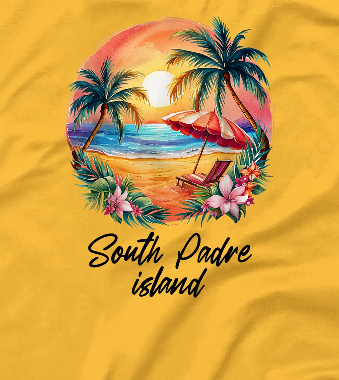 Womens South Padre Island Travel, Texas Tourist Summer Vacation T-Shirt