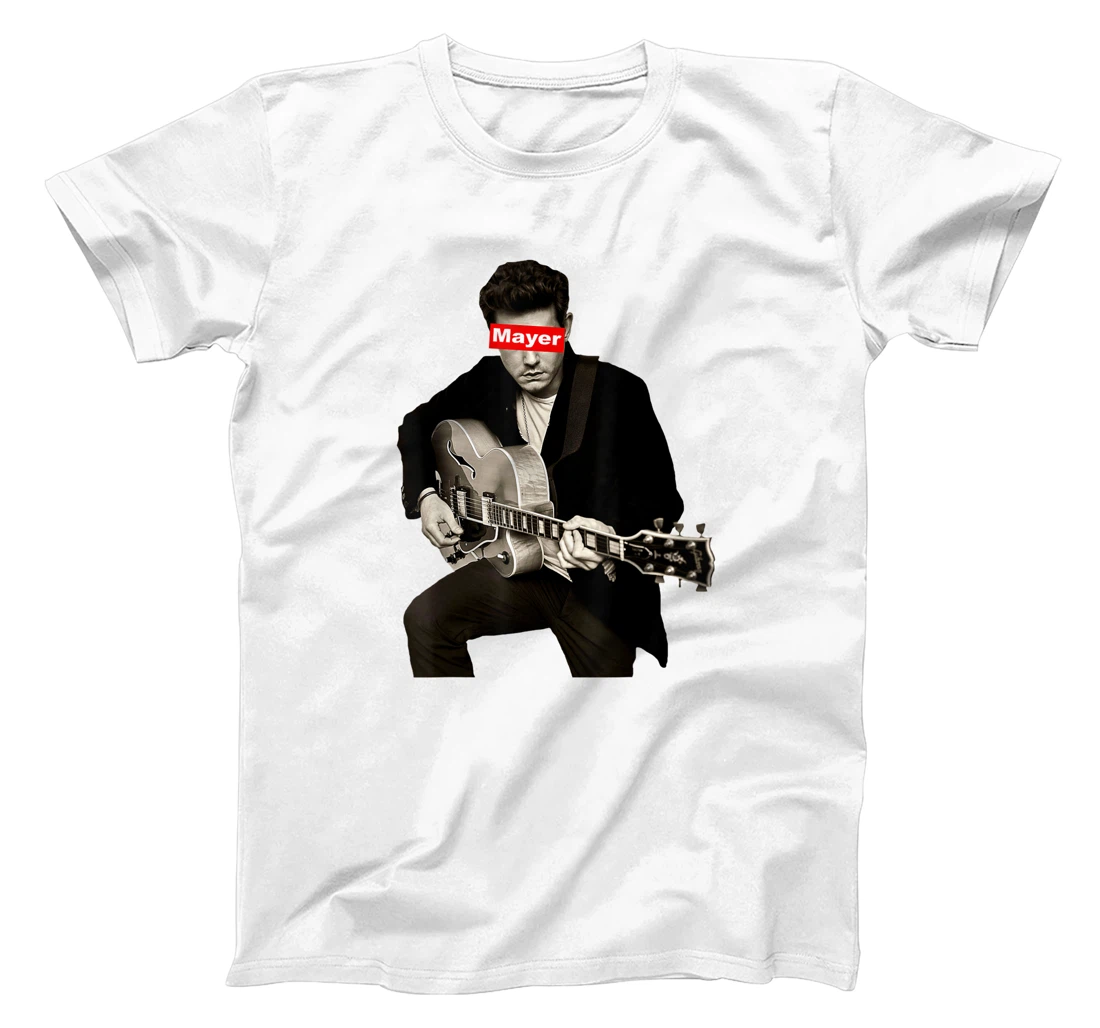 Retro Mayer Classic Art John Distressed Music Playing Guitar T-Shirt