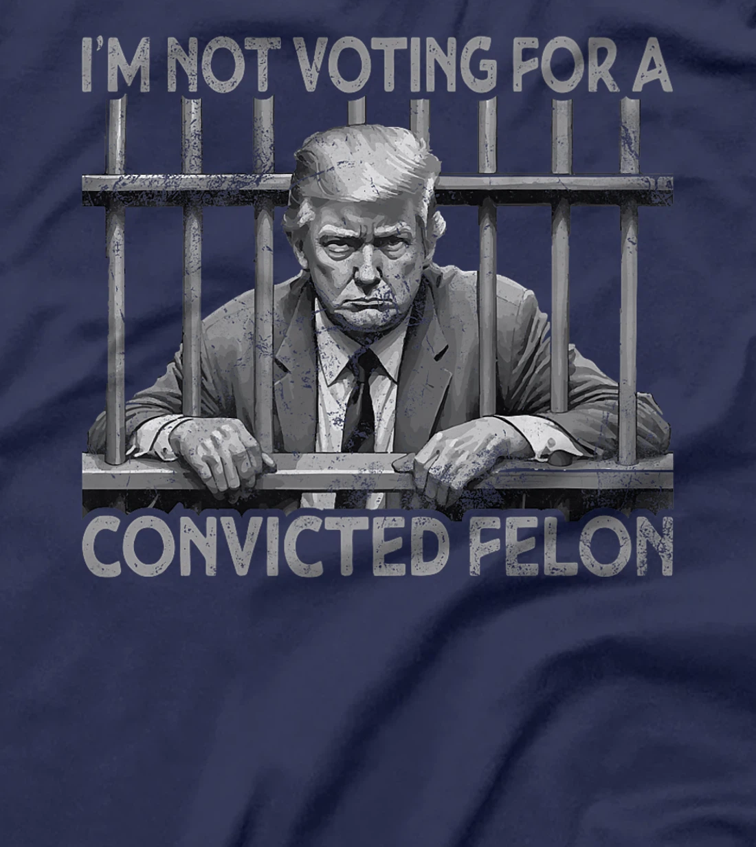 Still Not Voting Convicted Felon Vintage US Flag Trump Premium T-Shirt