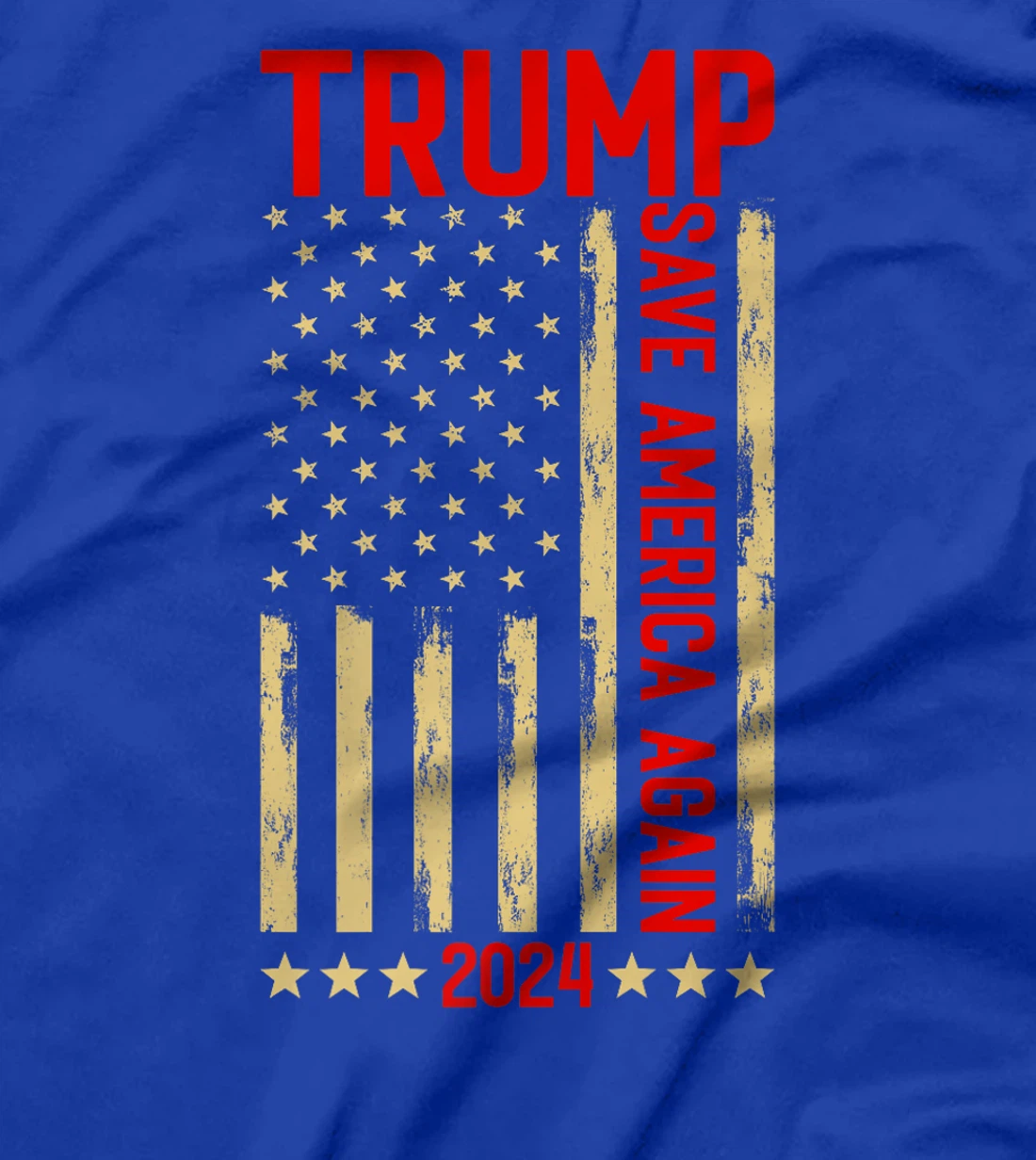 Womens Trump 2024 Save America Again Shirt - Vote Trump US Flag T-Shirt