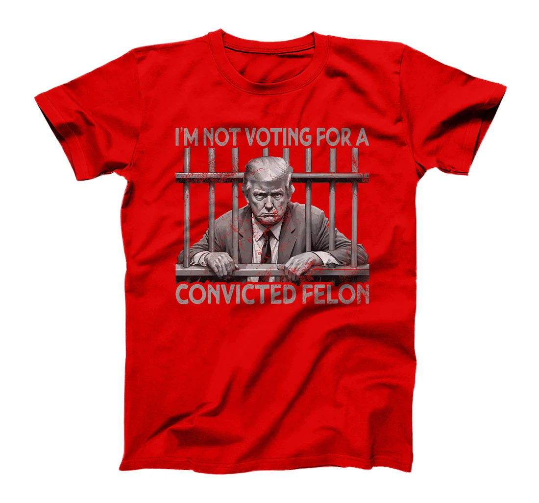 Still Not Voting Convicted Felon Vintage US Flag Trump Premium T-Shirt