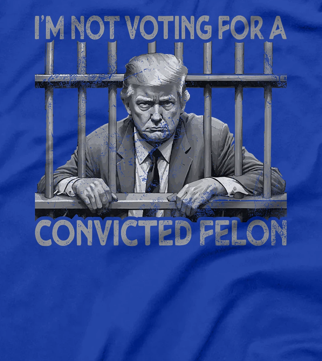 Still Not Voting Convicted Felon Vintage US Flag Trump Premium T-Shirt