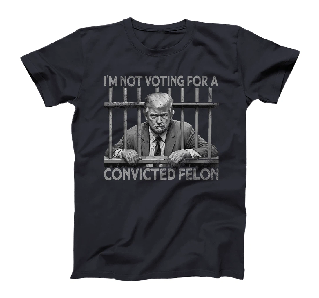 Still Not Voting Convicted Felon Vintage US Flag Trump Premium T-Shirt