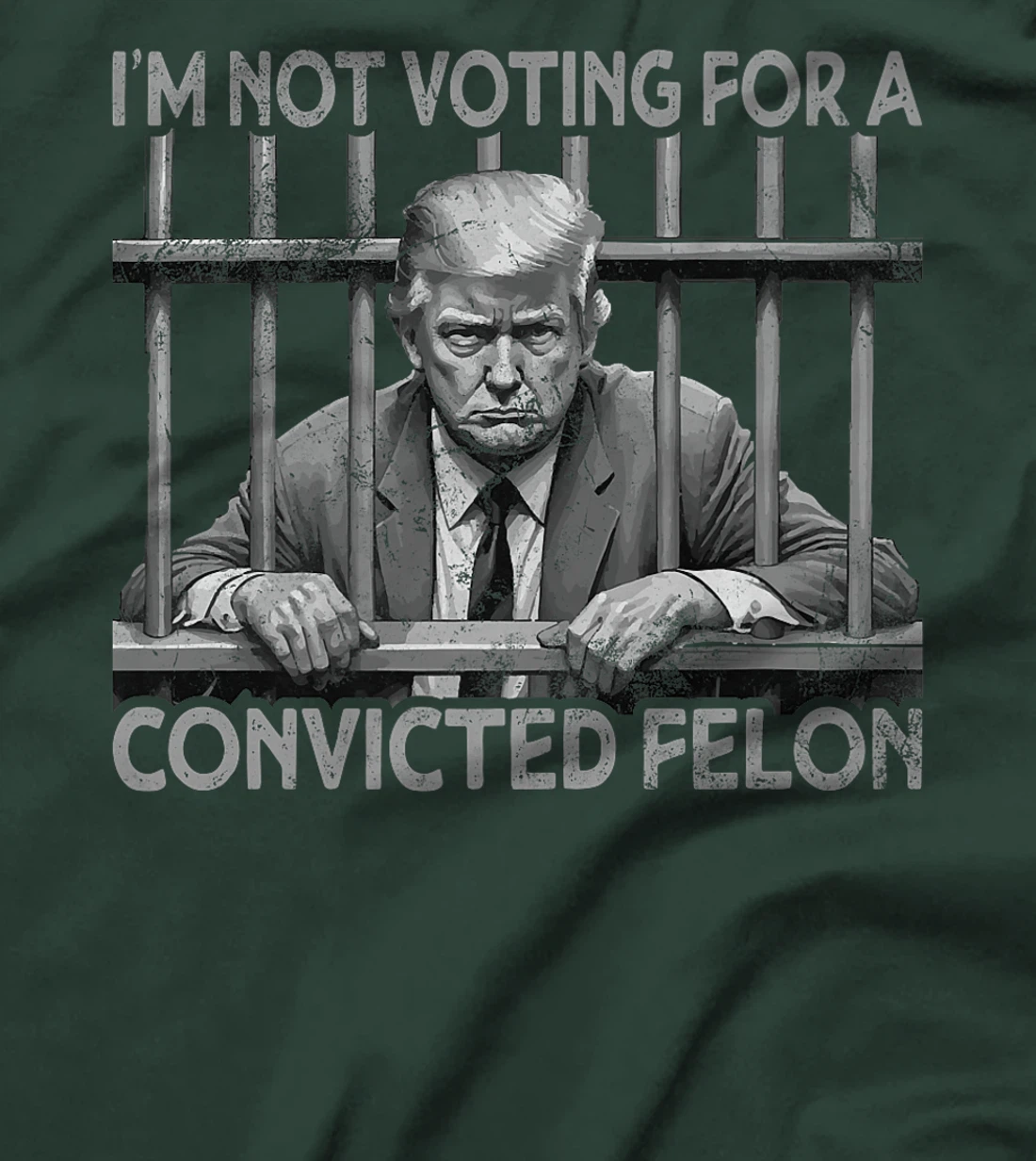 Still Not Voting Convicted Felon Vintage US Flag Trump Premium T-Shirt