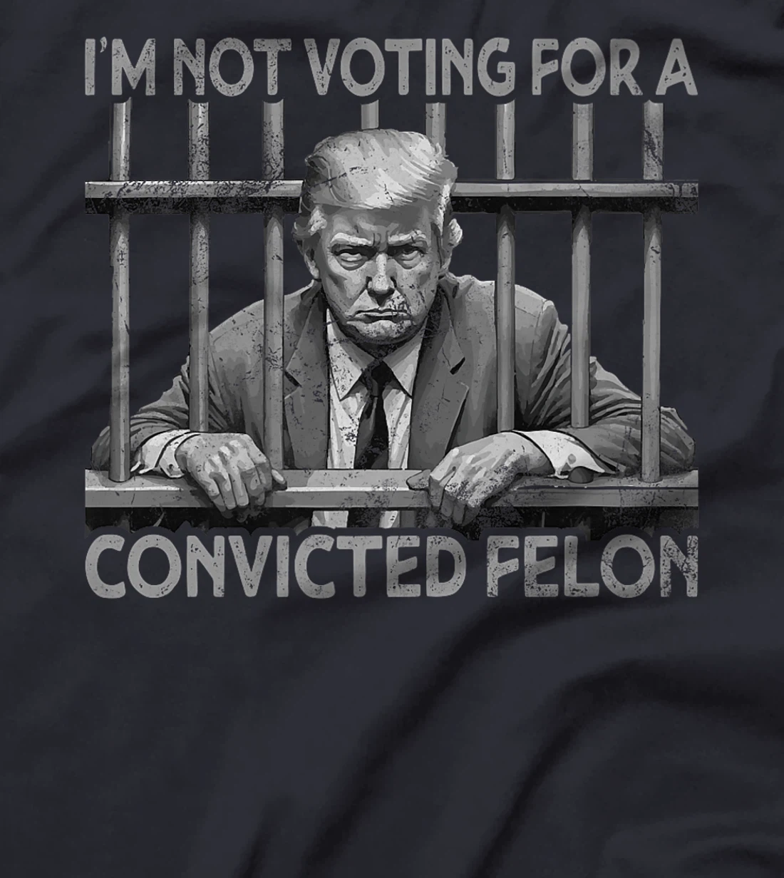 Still Not Voting Convicted Felon Vintage US Flag Trump Premium T-Shirt