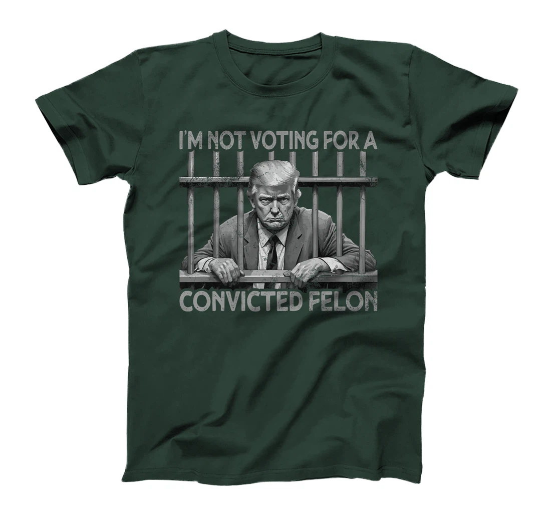 Still Not Voting Convicted Felon Vintage US Flag Trump Premium T-Shirt