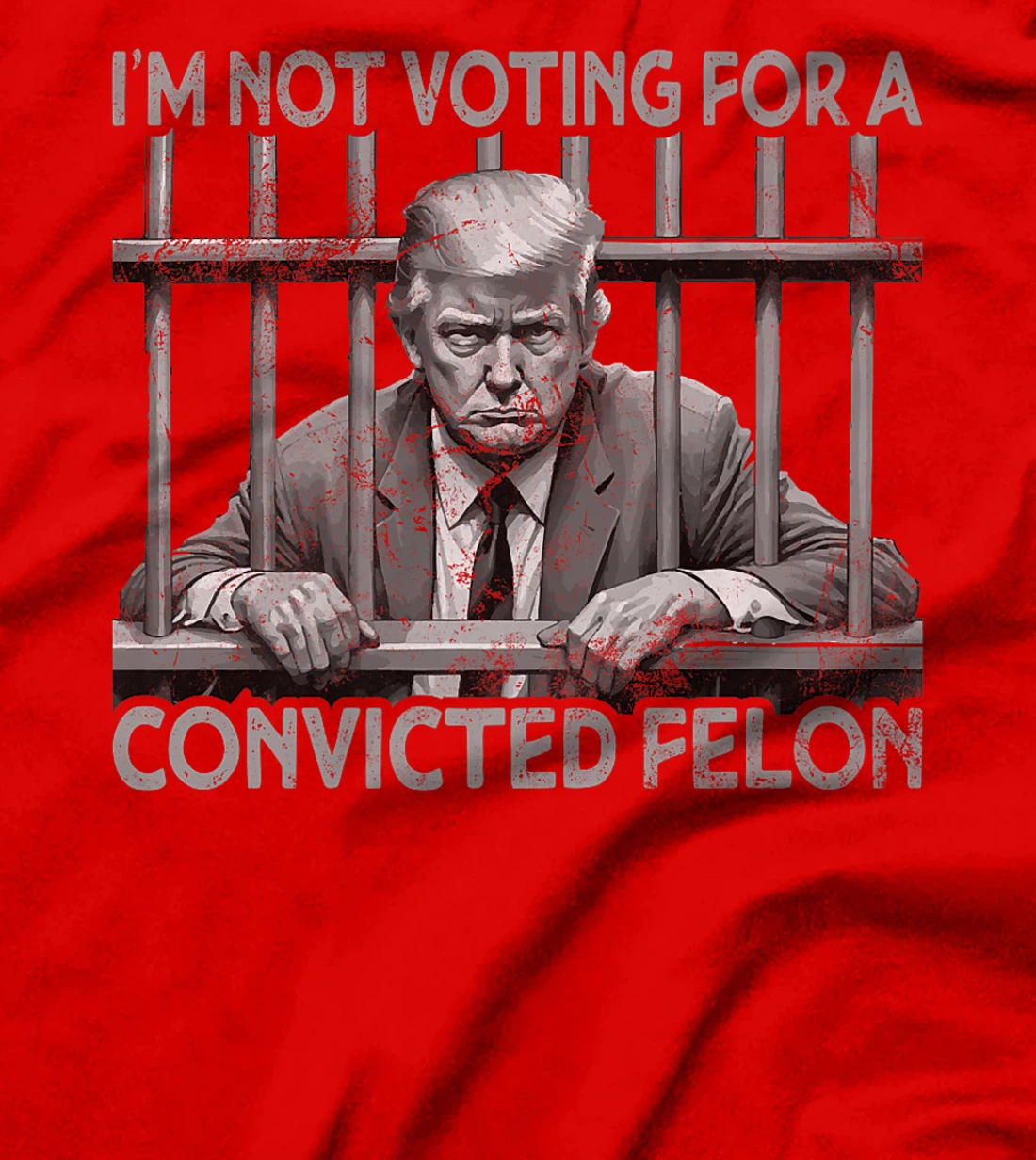 Still Not Voting Convicted Felon Vintage US Flag Trump Premium T-Shirt