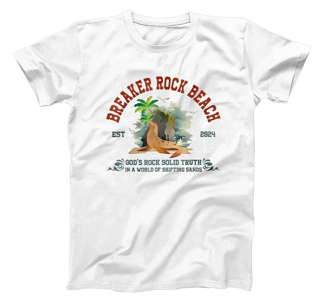 Breaker Rock Beach Vbs 2024 Christian God'S Rock Solid Truth T-Shirt