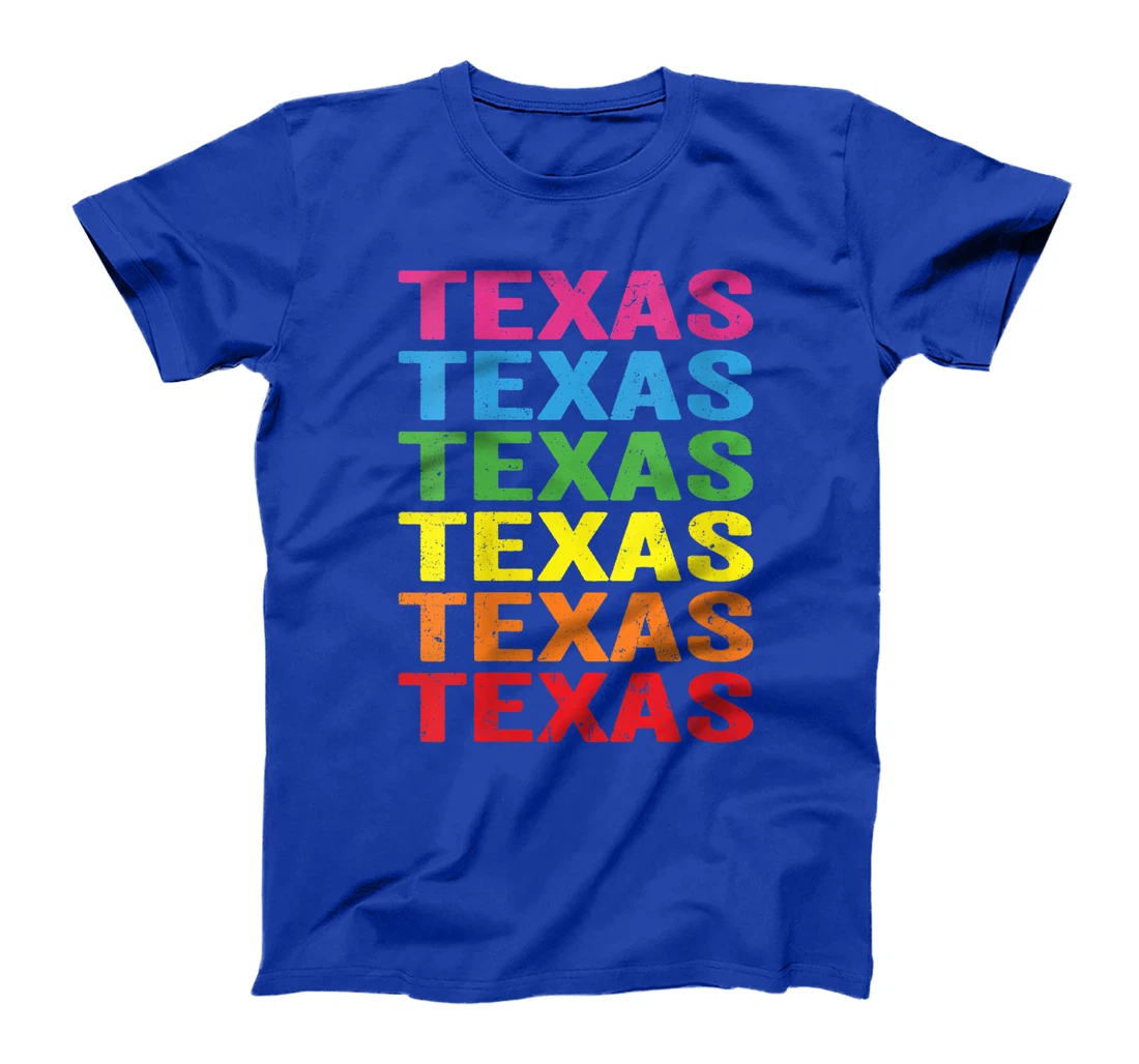 Womens State of Texas LGBTQ Rainbow Flag Lesbian Gay Pride Month T-Shirt