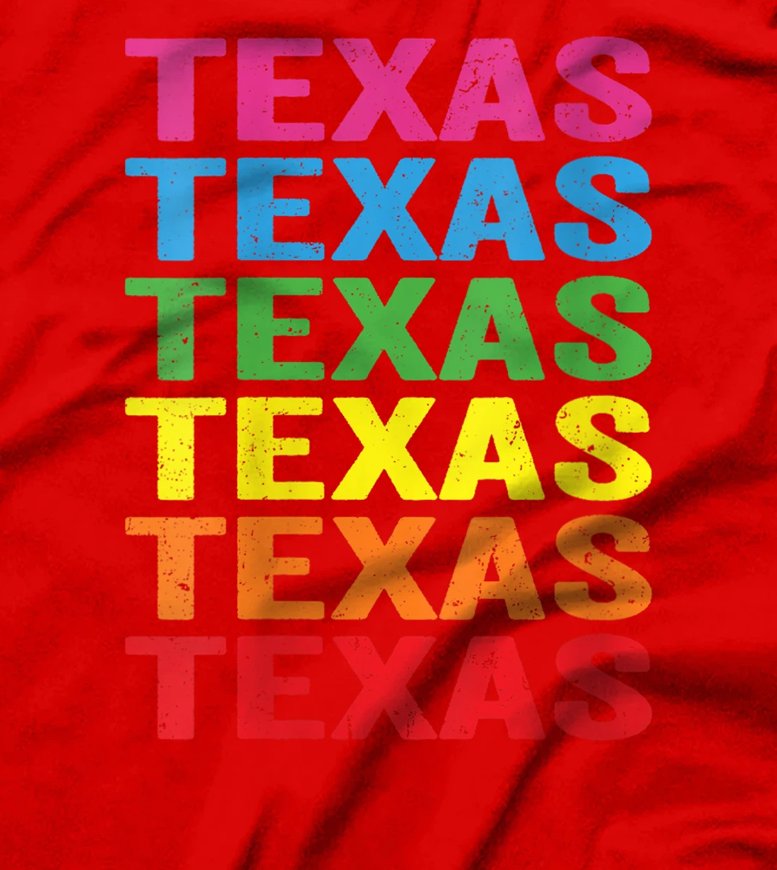 Womens State of Texas LGBTQ Rainbow Flag Lesbian Gay Pride Month T-Shirt