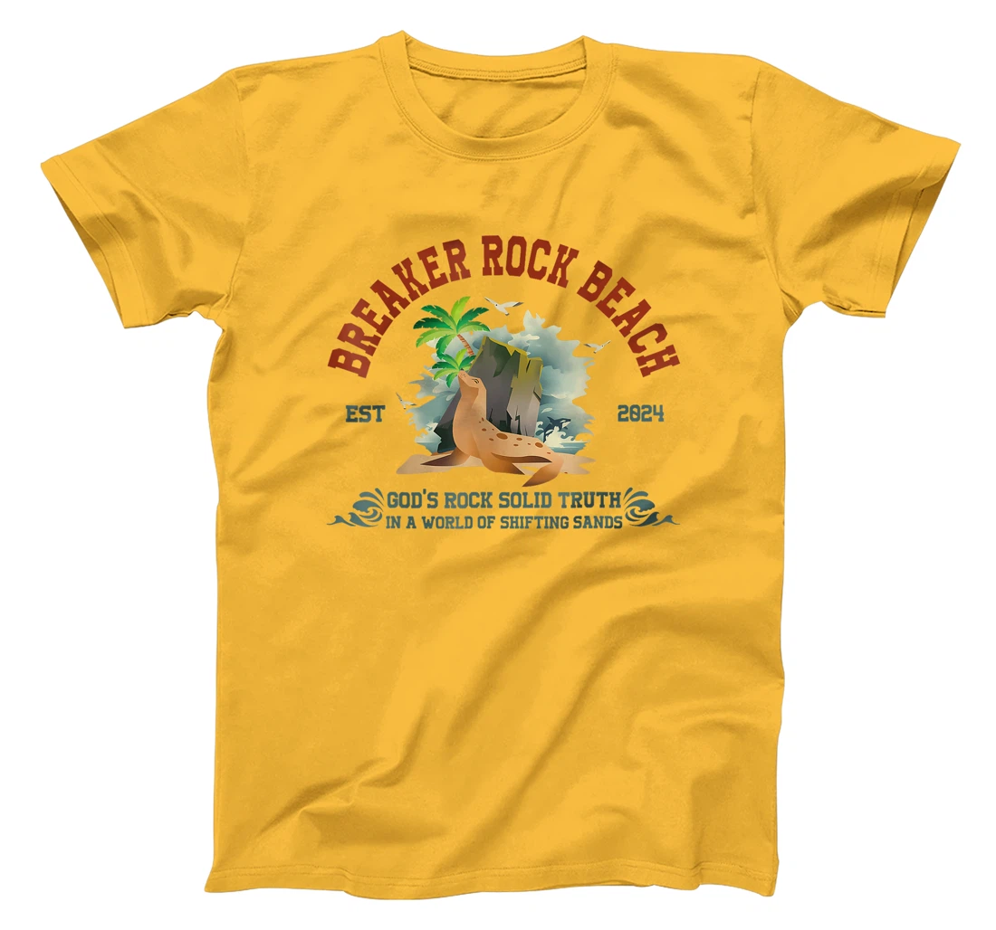 Breaker Rock Beach Vbs 2024 Christian God'S Rock Solid Truth T-Shirt