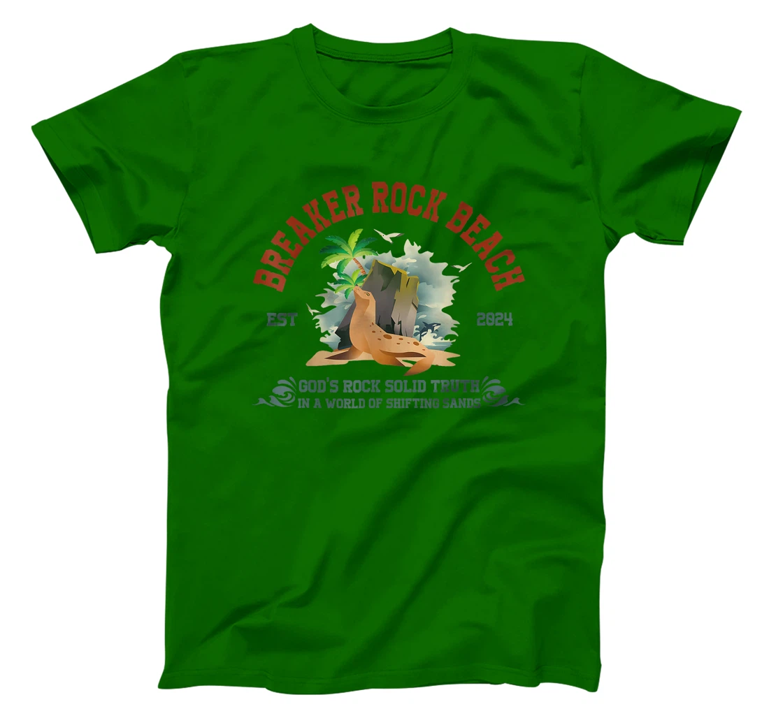 Breaker Rock Beach Vbs 2024 Christian God'S Rock Solid Truth T-Shirt