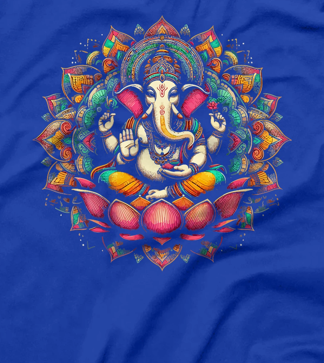 Ganesh Symbol Yoga Hindu Elephant God Ganesha Puja Premium T-Shirt