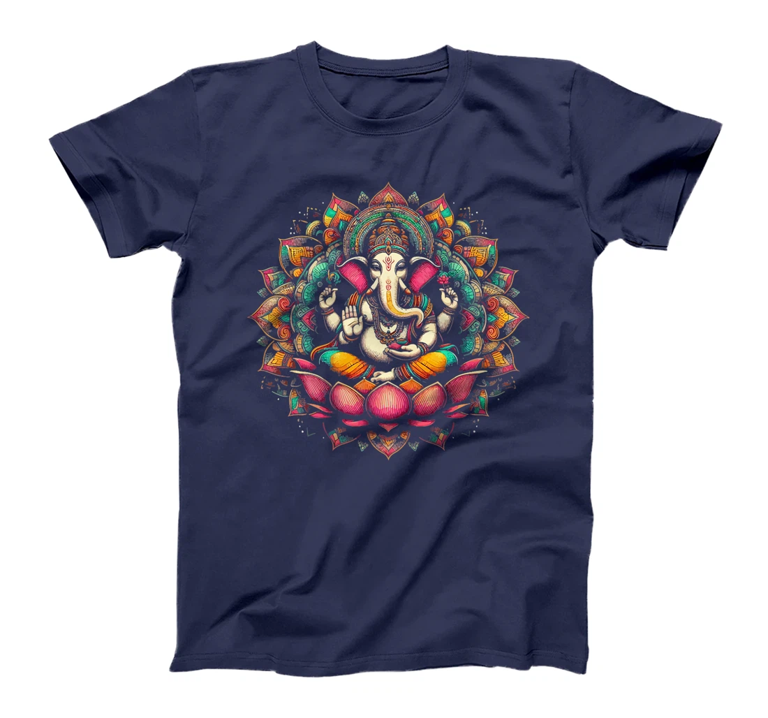 Ganesh Symbol Yoga Hindu Elephant God Ganesha Puja Premium T-Shirt