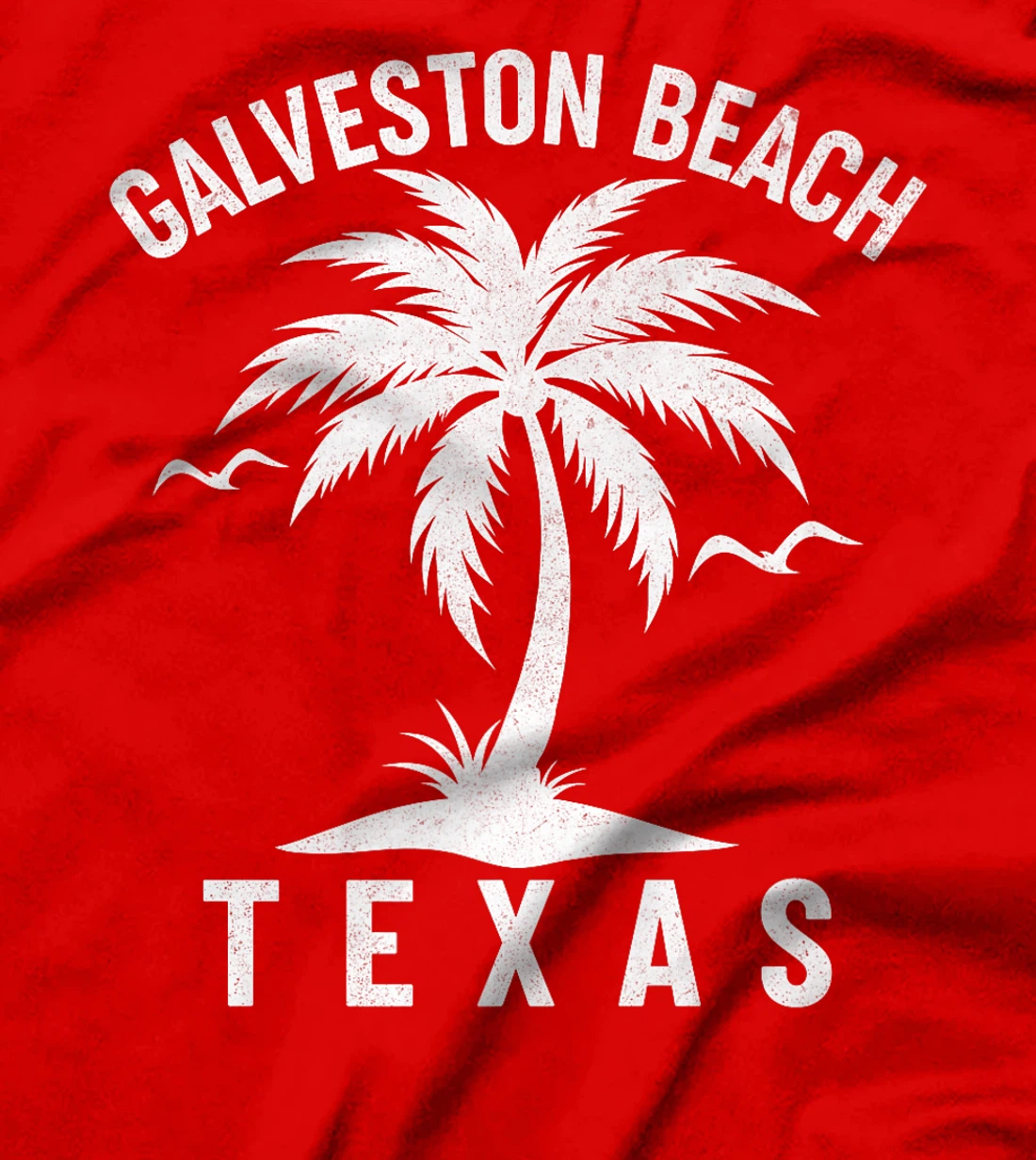 Galveston Beach Texas Palm Tree Tropical Summer Vacation Premium T-Shirt