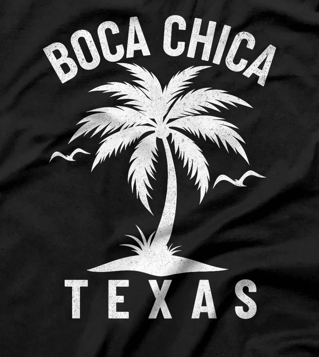 Boca Chica Beach Texas Palm Tree Tropical Summer Vacation Premium T-Shirt