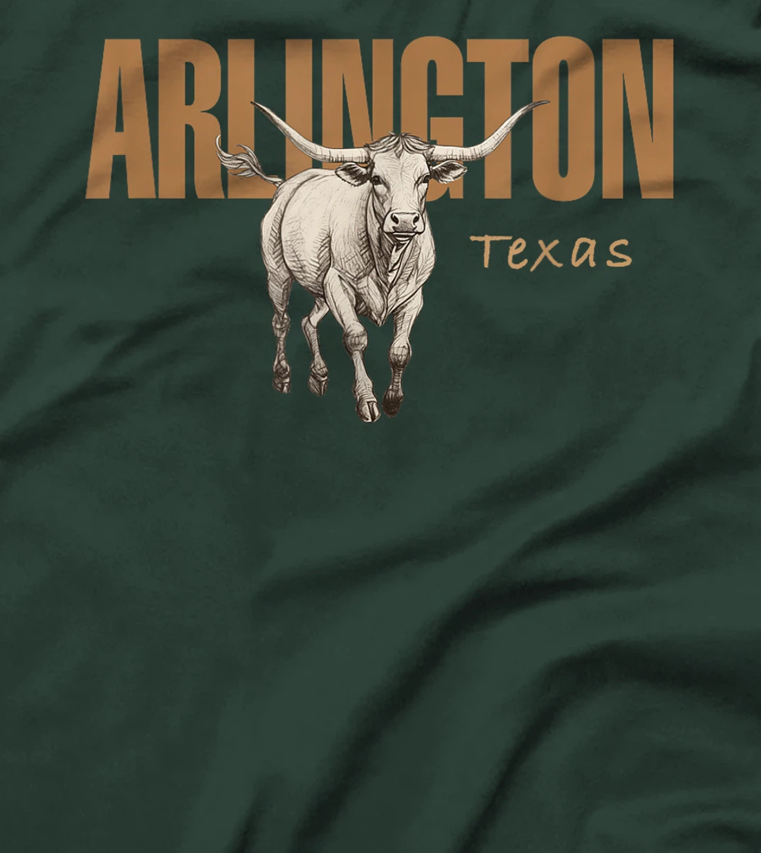 Arlington Texas Vintage Western Design T-Shirt