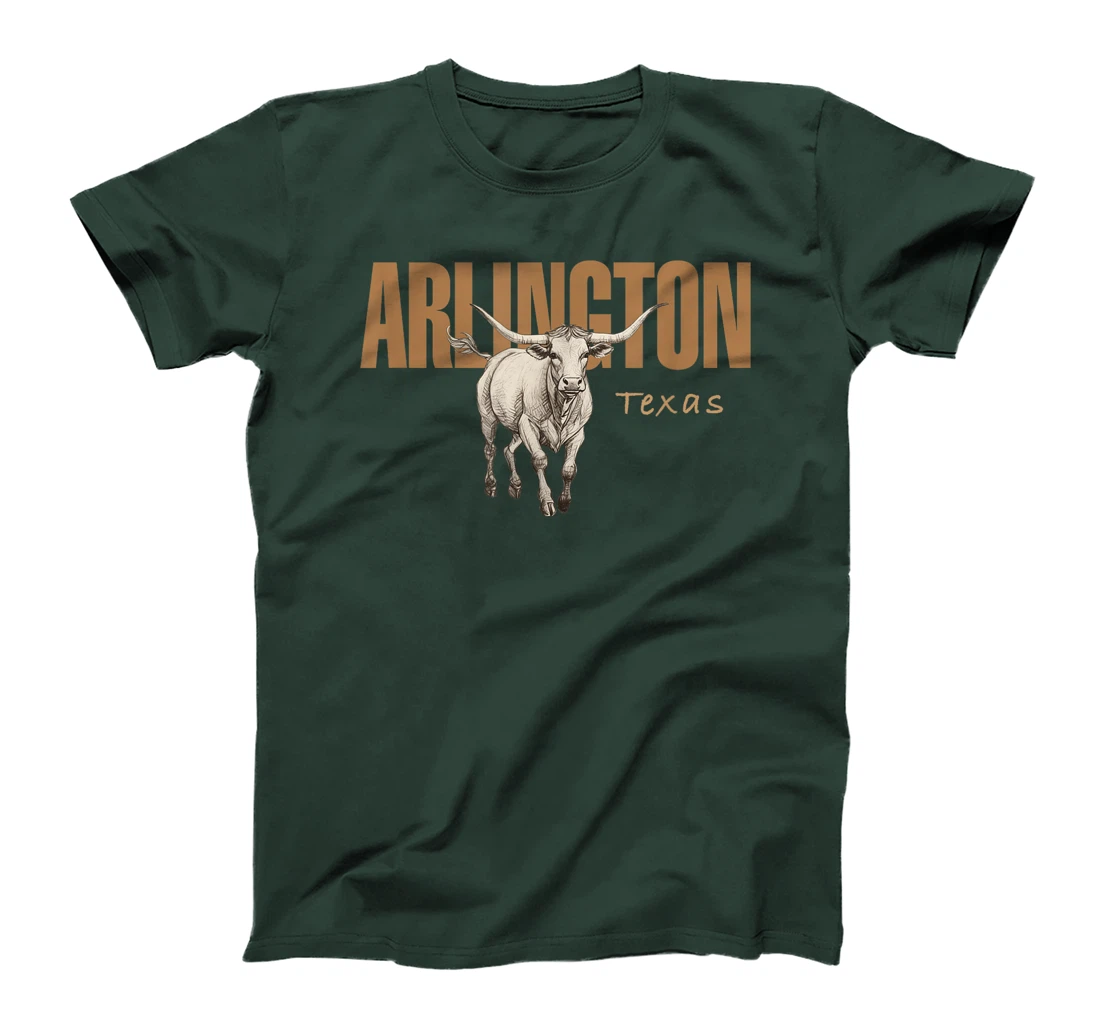 Arlington Texas Vintage Western Design T-Shirt