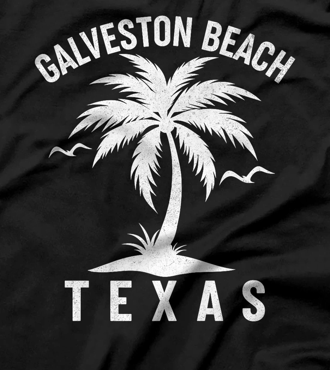 Galveston Beach Texas Palm Tree Tropical Summer Vacation Premium T-Shirt