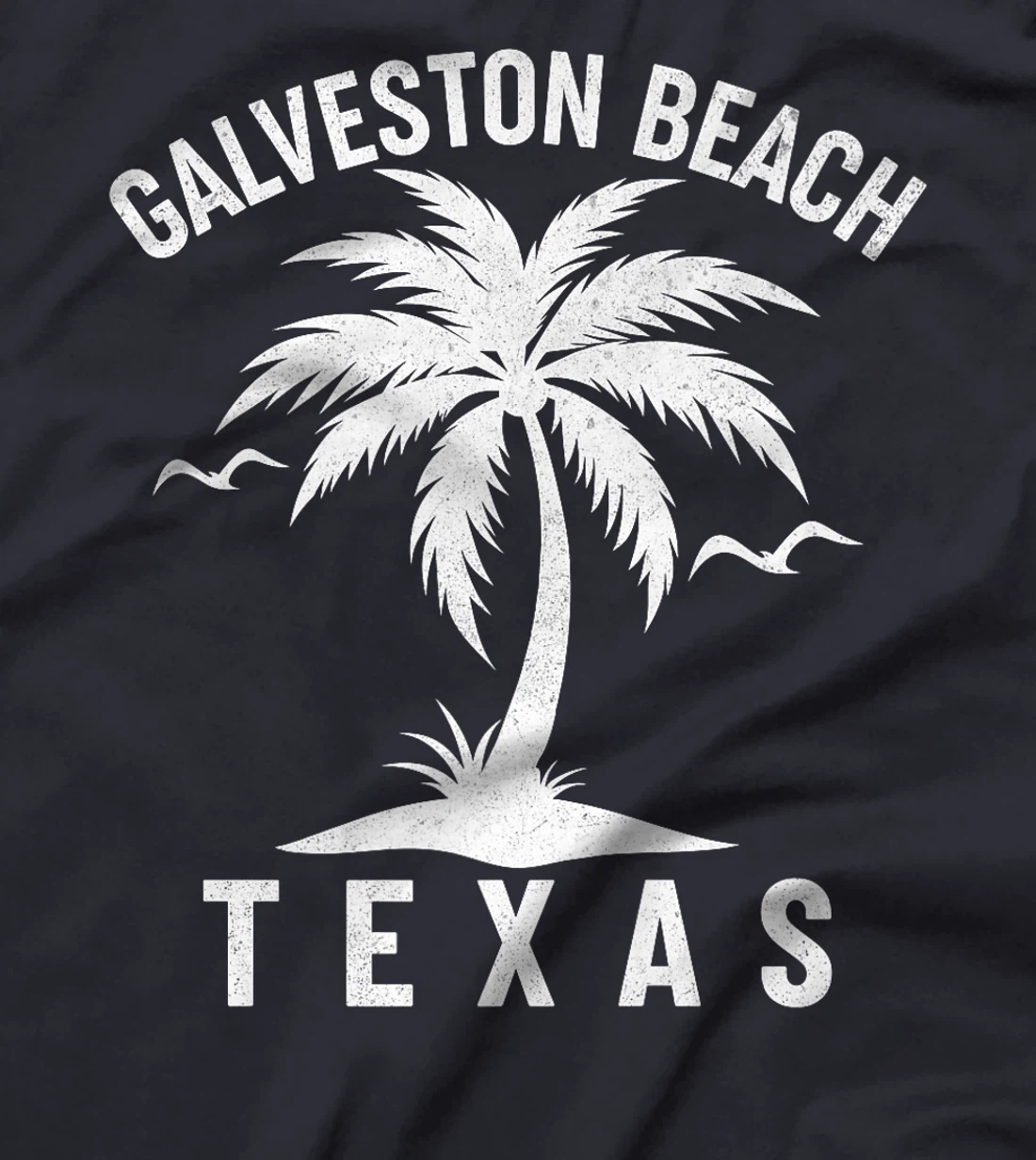 Galveston Beach Texas Palm Tree Tropical Summer Vacation Premium T-Shirt