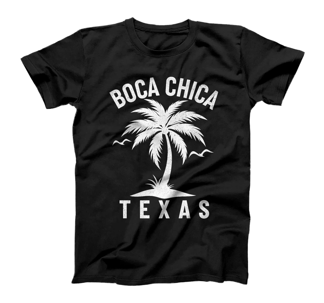 Boca Chica Beach Texas Palm Tree Tropical Summer Vacation Premium T-Shirt