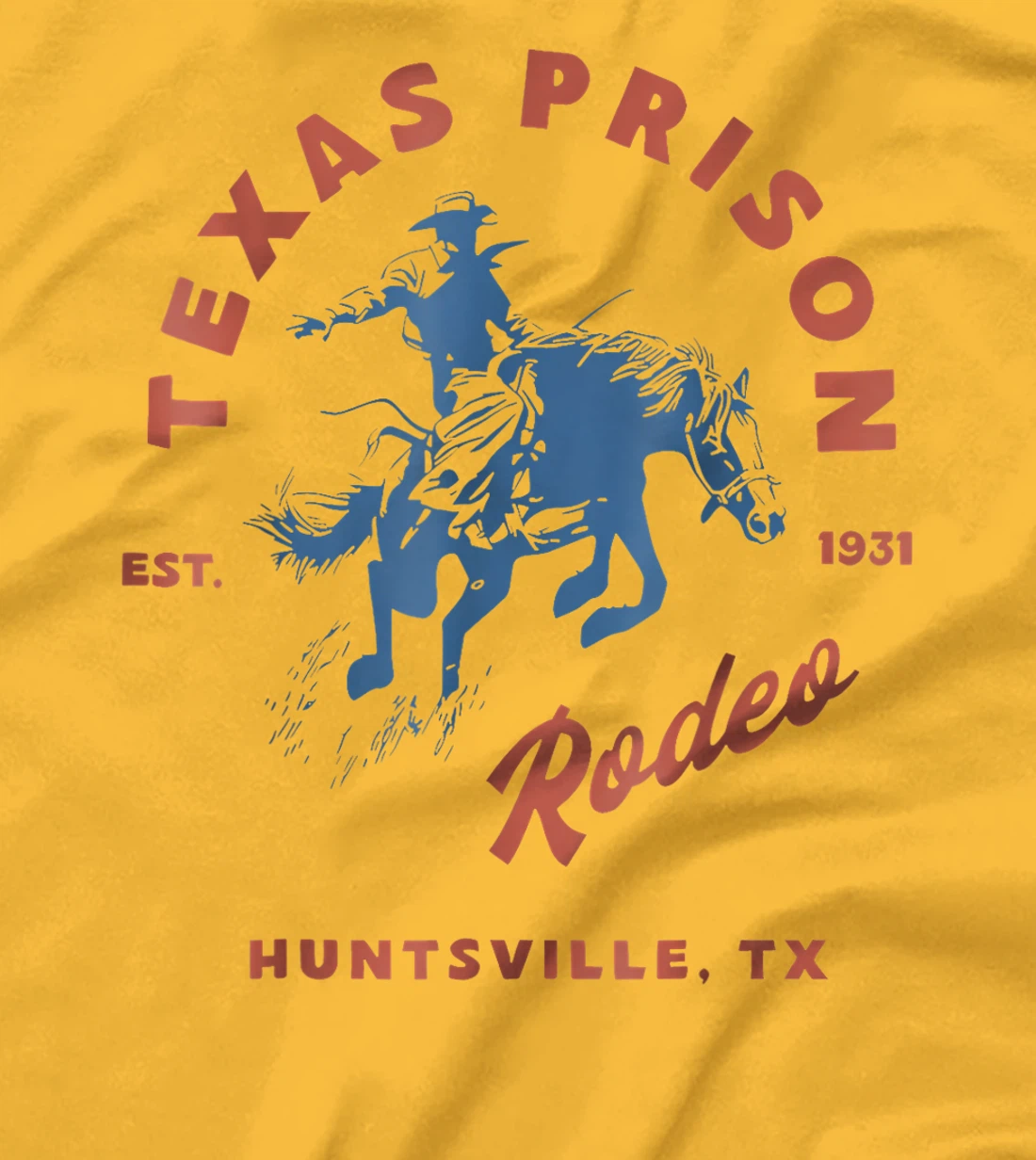Womens Texas Prison Rodeo Cowboy Western T-Shirt