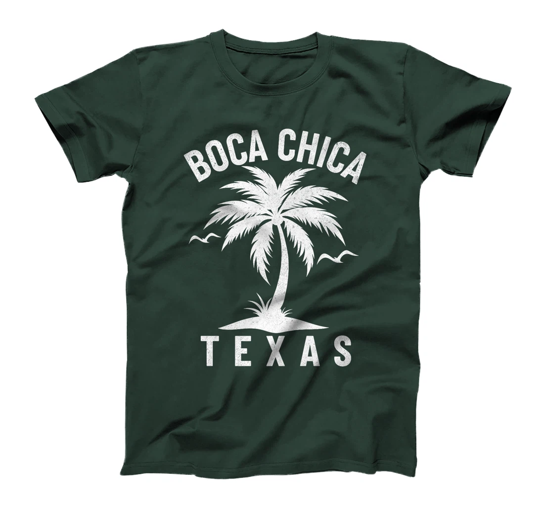 Boca Chica Beach Texas Palm Tree Tropical Summer Vacation Premium T-Shirt