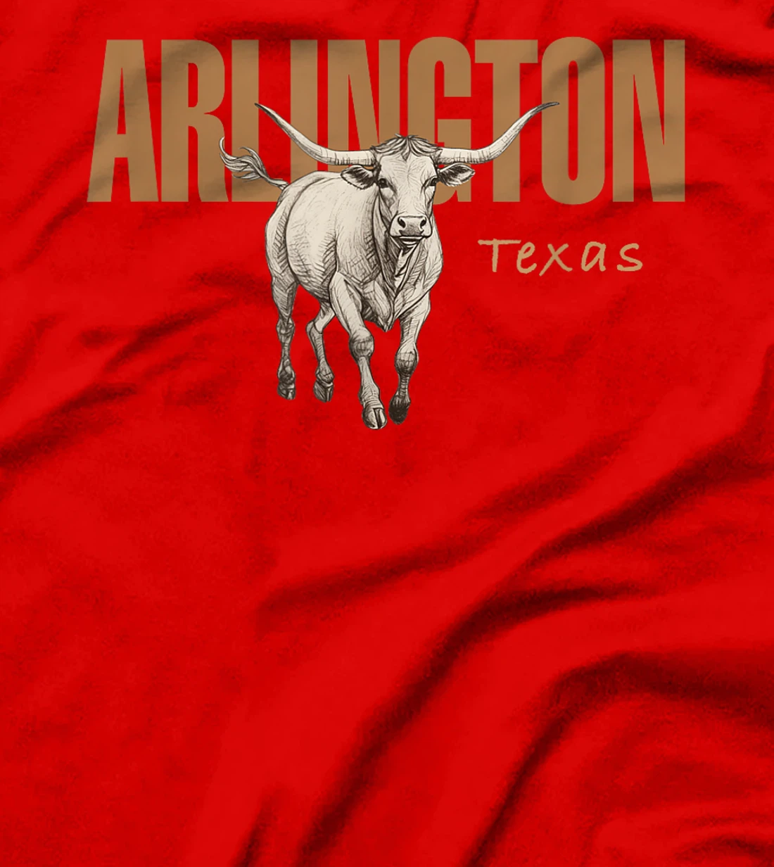 Arlington Texas Vintage Western Design T-Shirt