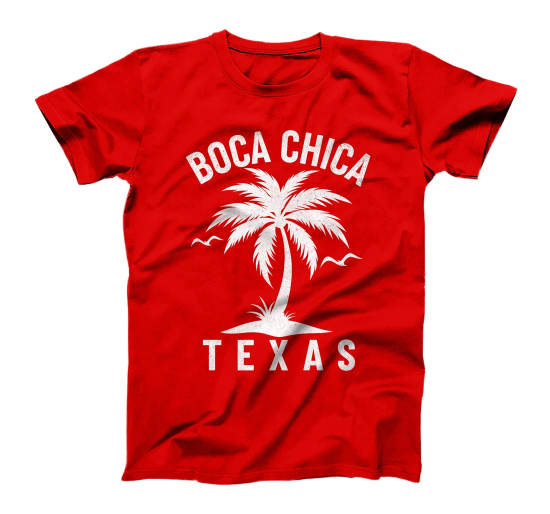 Boca Chica Beach Texas Palm Tree Tropical Summer Vacation Premium T-Shirt