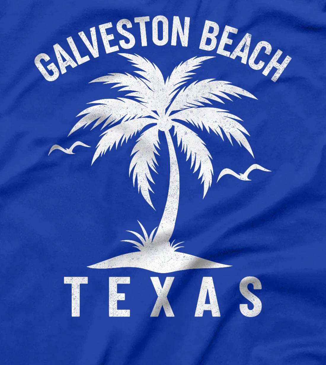 Galveston Beach Texas Palm Tree Tropical Summer Vacation Premium T-Shirt