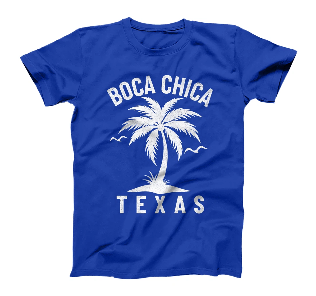 Boca Chica Beach Texas Palm Tree Tropical Summer Vacation Premium T-Shirt