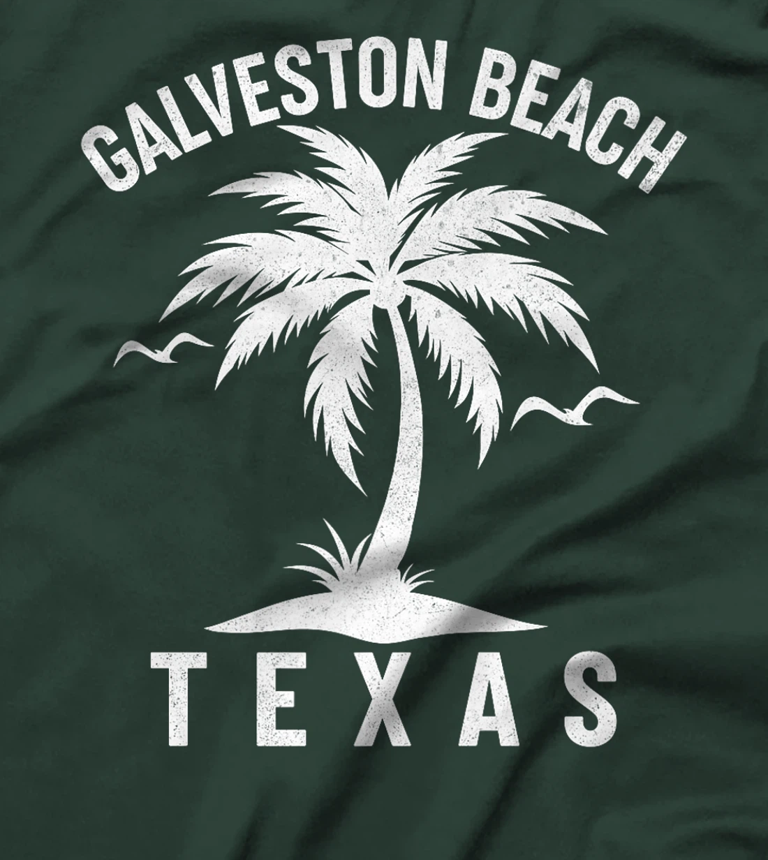 Galveston Beach Texas Palm Tree Tropical Summer Vacation Premium T-Shirt