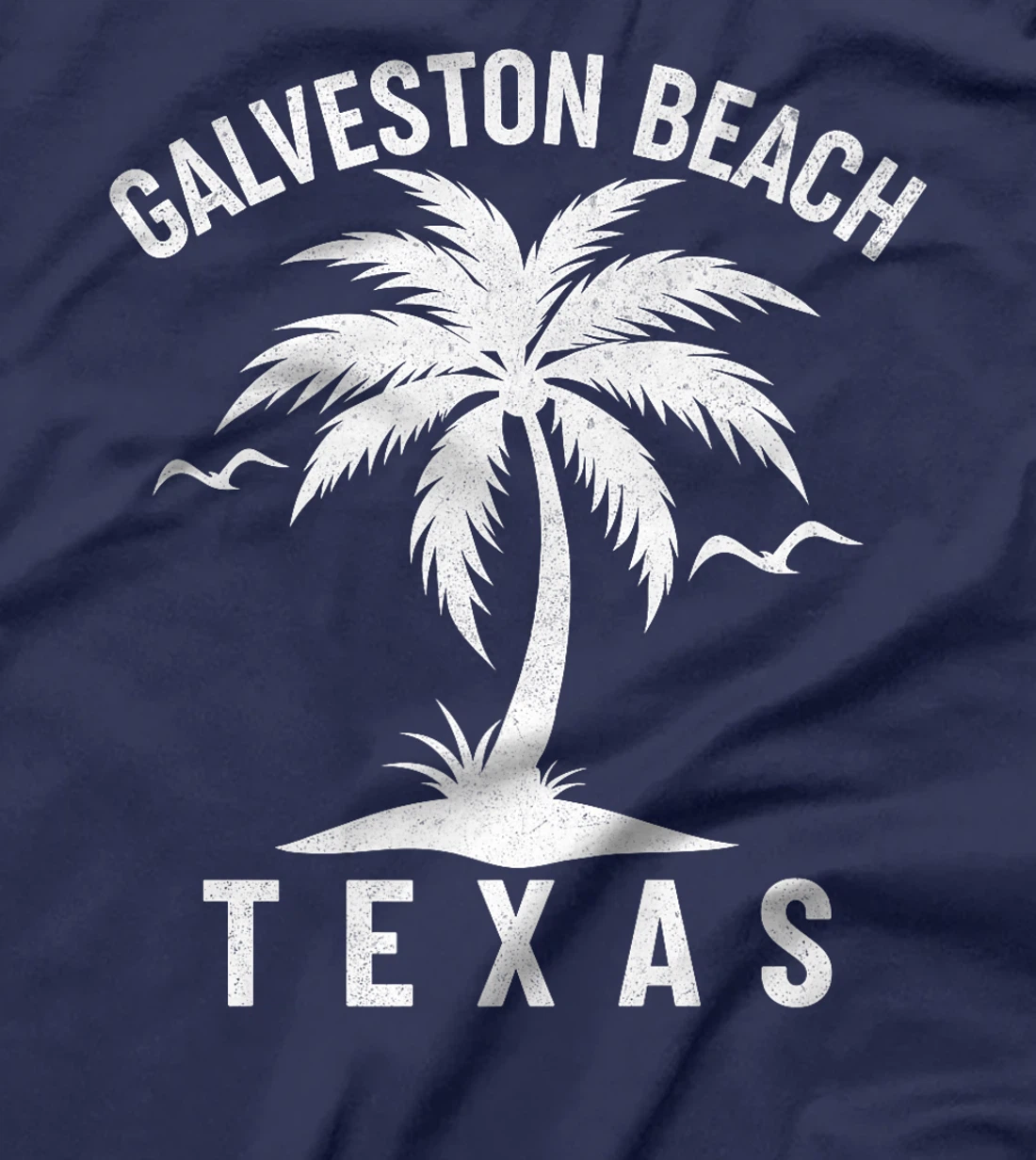 Galveston Beach Texas Palm Tree Tropical Summer Vacation Premium T-Shirt