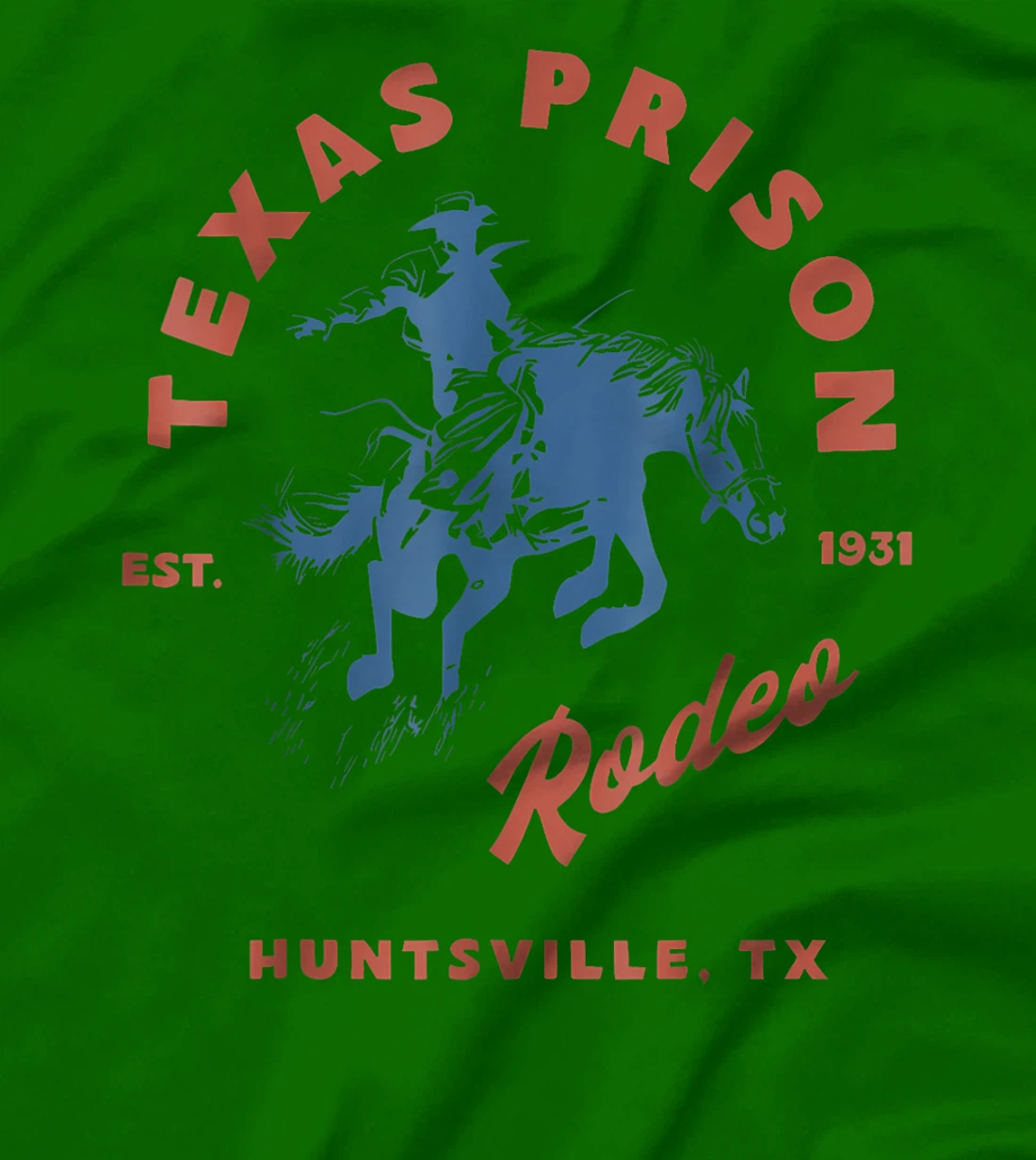 Womens Texas Prison Rodeo Cowboy Western T-Shirt