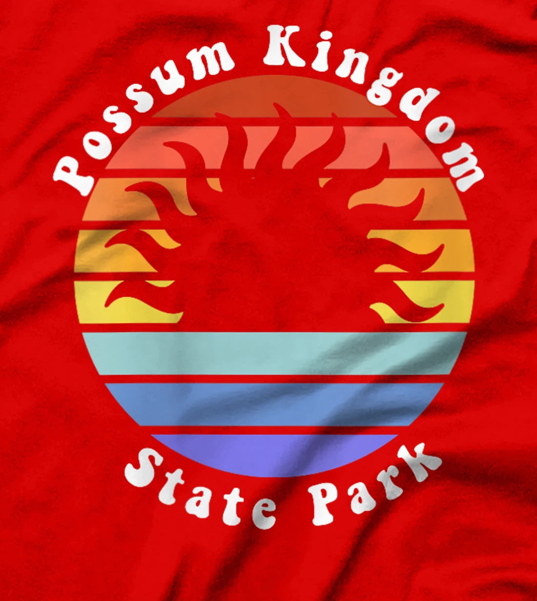Womens Possum Kingdom State Park Texas TX Sunrise Souvenir Vacation T-Shirt