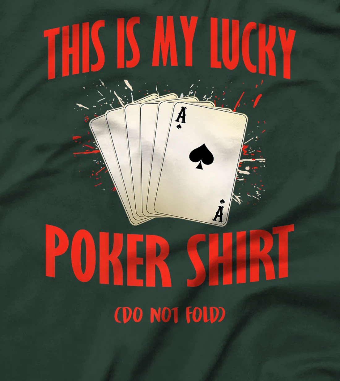 Poker Casino THIS IS MY LUCKY POKER SHIRT Texas Holdem Premium T-Shirt