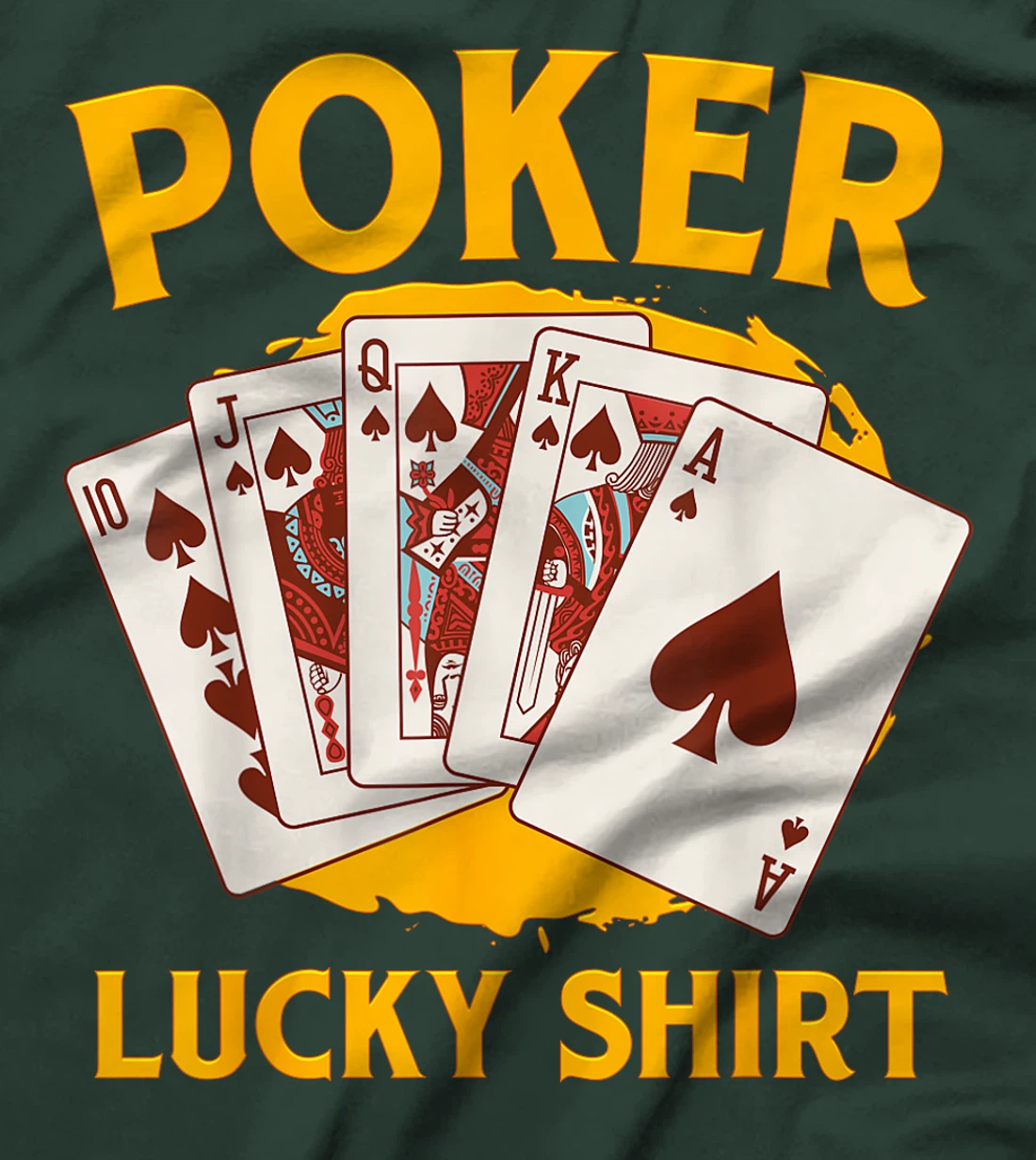 POKER LUCKY SHIRT Poker Lovers Poker Nights Texas Holdem T-Shirt