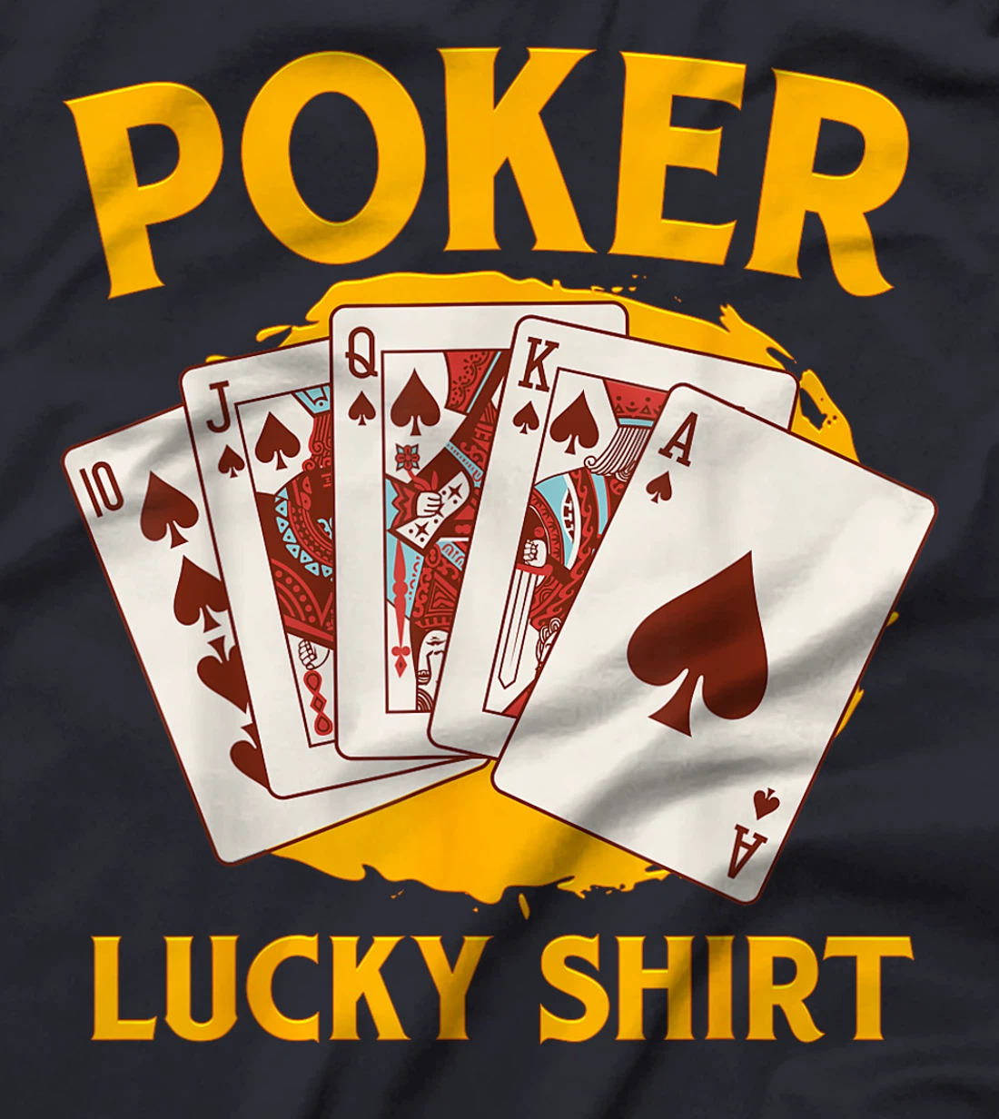 POKER LUCKY SHIRT Poker Lovers Poker Nights Texas Holdem T-Shirt