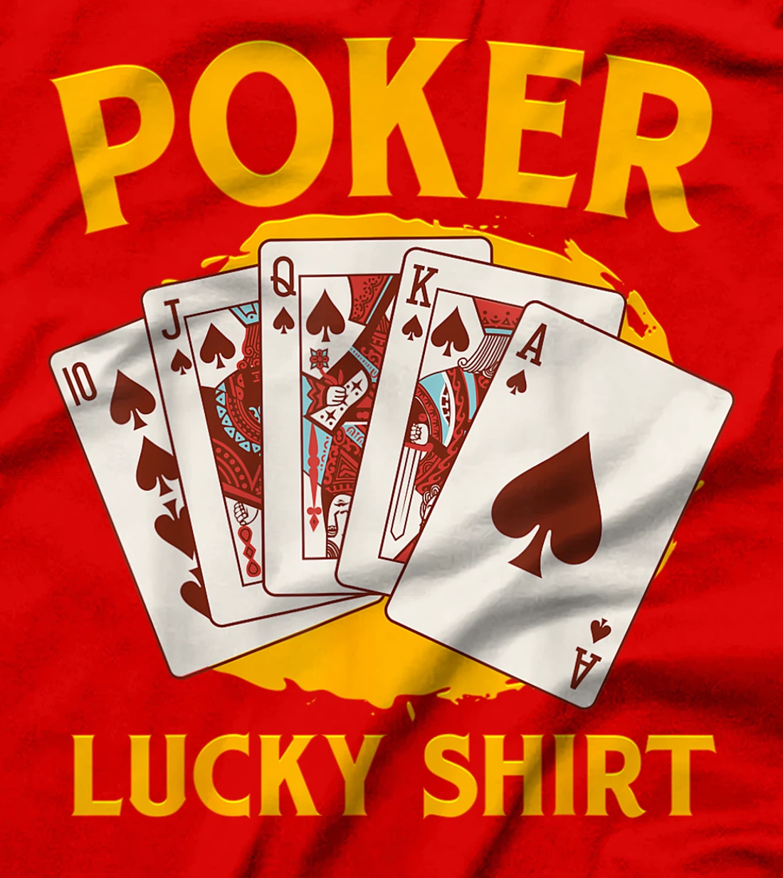 POKER LUCKY SHIRT Poker Lovers Poker Nights Texas Holdem T-Shirt