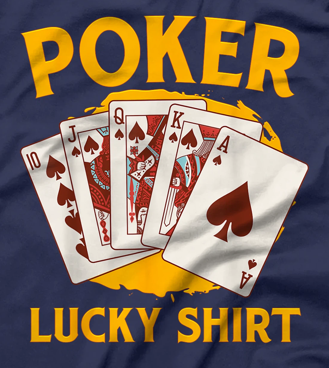 POKER LUCKY SHIRT Poker Lovers Poker Nights Texas Holdem T-Shirt