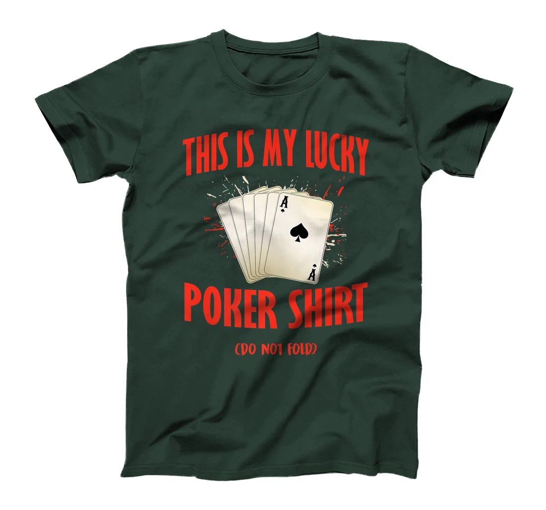 Poker Casino THIS IS MY LUCKY POKER SHIRT Texas Holdem Premium T-Shirt